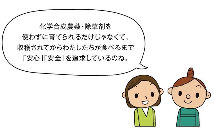 収穫されてからわたしたちが食べるまで安心・安全